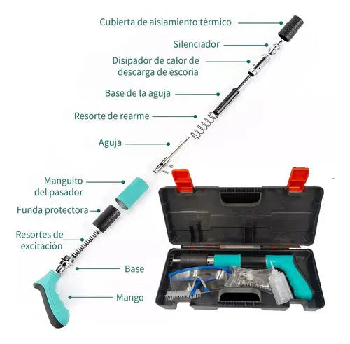 PISTOLA DE CLAVOS PORTATIL + ACCESORIOS 🎁👉