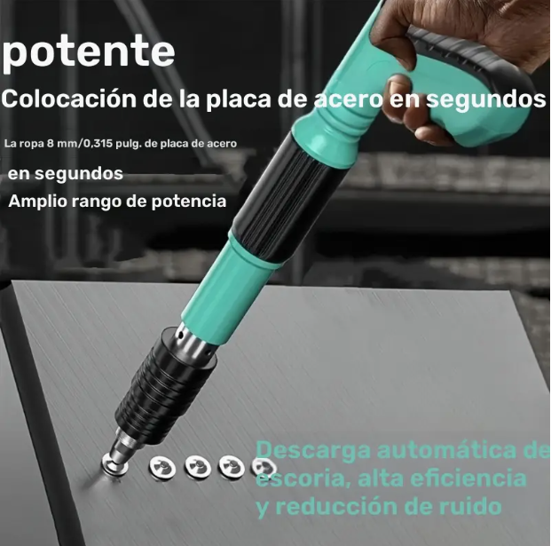 PISTOLA DE CLAVOS PORTATIL + ACCESORIOS 🎁👉