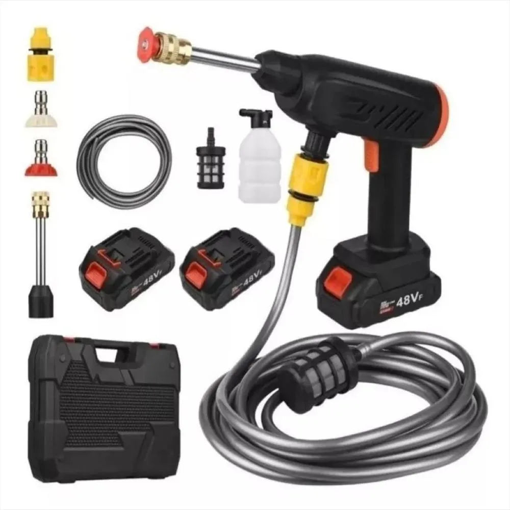 PACK 1 HIDROLAVADORA CON 2 BATERIAS 48V🎁 + 1 MINI ASPIRADOR CON ACCESORIOS