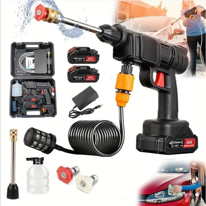 PACK PROFESIONAL TALADRO INALAMBRICO 98V➕HIDROLAVADORA 48V➕SET HERRAMIENTAS 46PZAS.🔧🧰✨